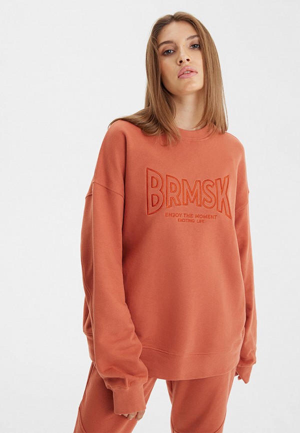 

Свитшот Barmariska, Коралловый, "Casual"