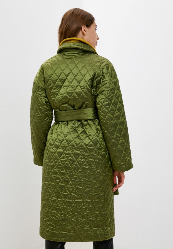 Куртка утепленная Tobeone цвет зеленый  Фото 3