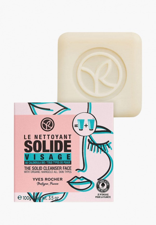 

Средство для снятия макияжа Yves Rocher, Бежевый, твердое с календулой БИО, 100 г