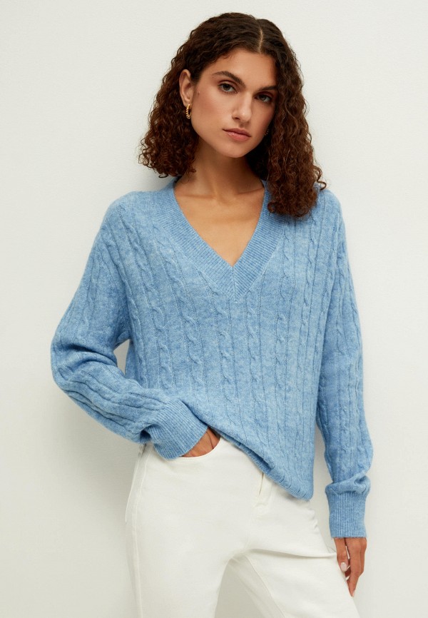Пуловер Zarina голубой  MP002XW0KQ31