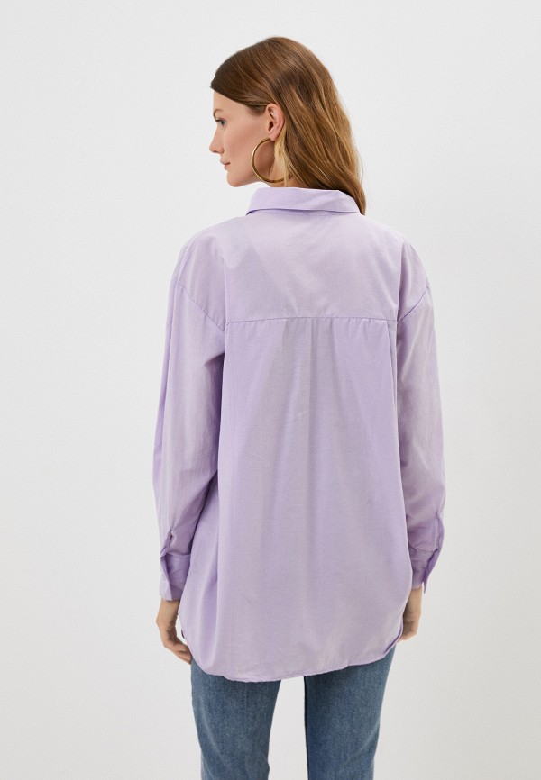 Рубашка Trendyol цвет фиолетовый  Фото 3