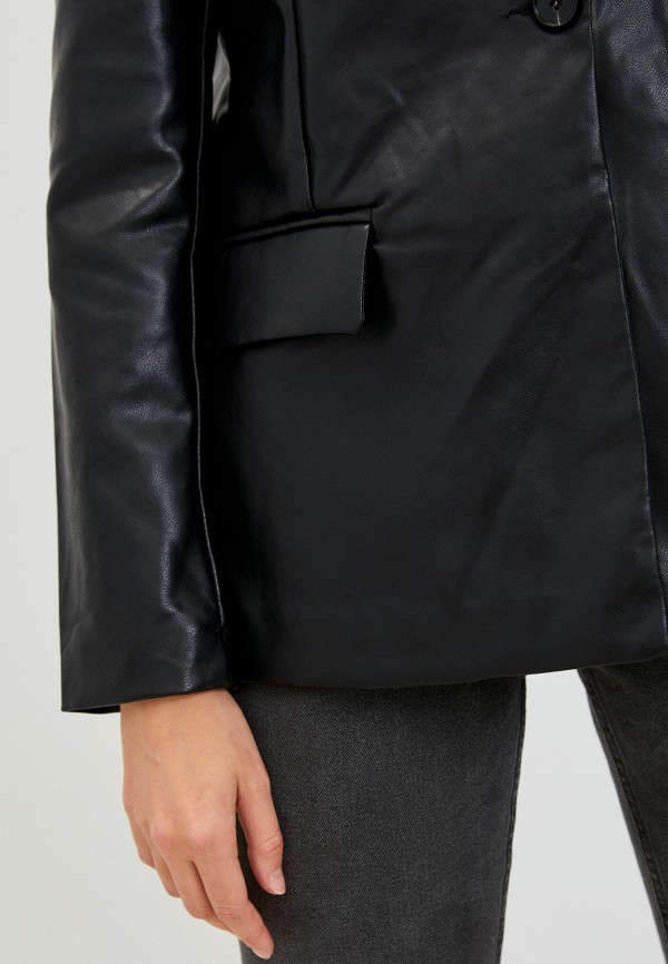 Куртка кожаная DeFacto цвет черный  Фото 4