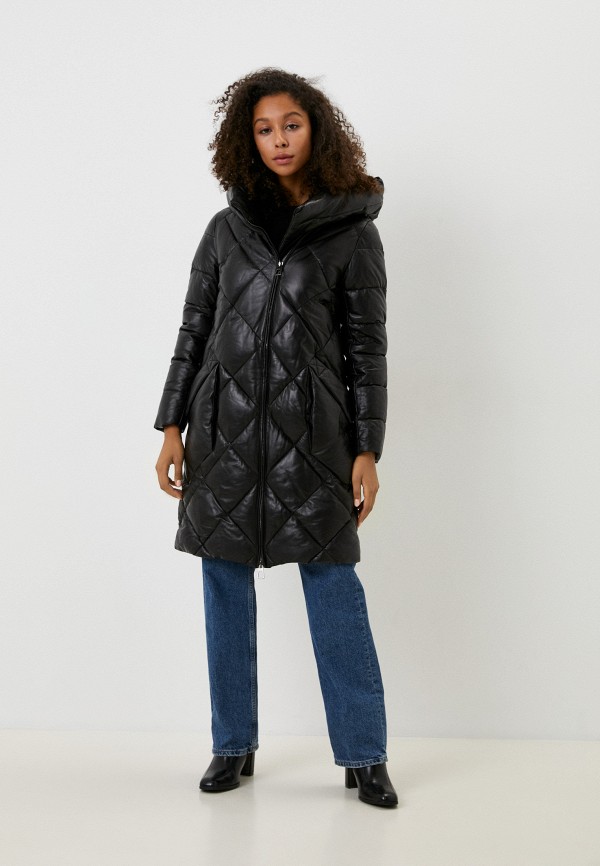 фото Куртка кожаная снежная королева