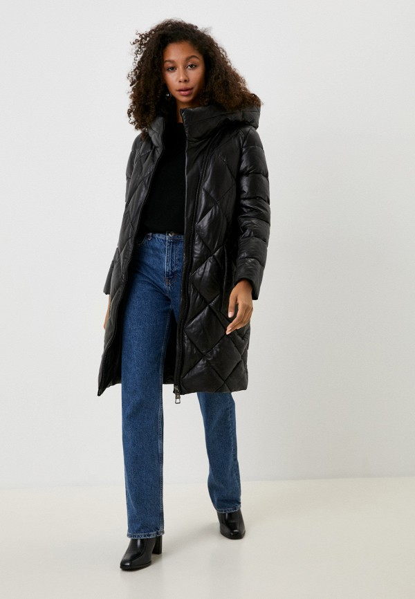 фото Куртка кожаная снежная королева