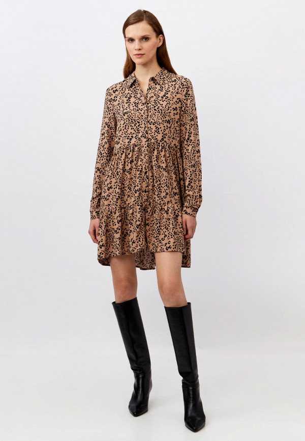 Платье Modis бежевый, размер 42, фото 2