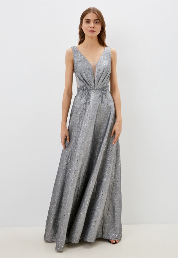 Платье Emilia Dell&#039;oro серебрянного цвета