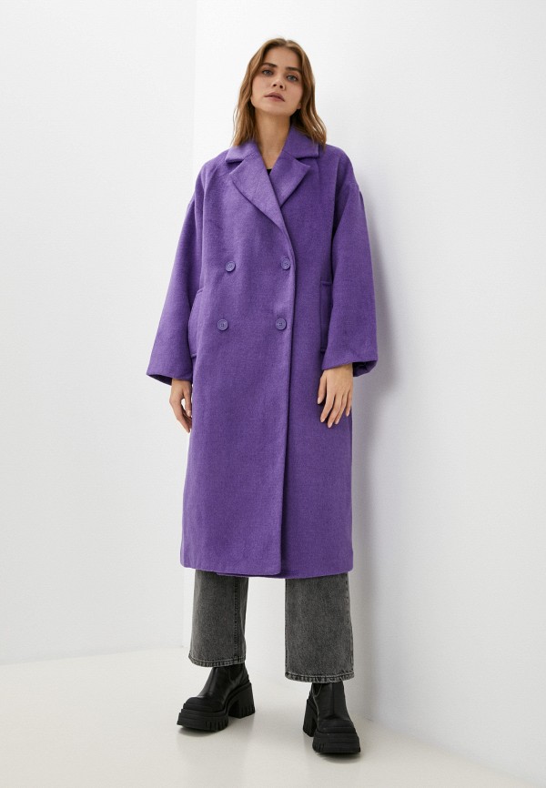 Пальто Befree цвет фиолетовый 