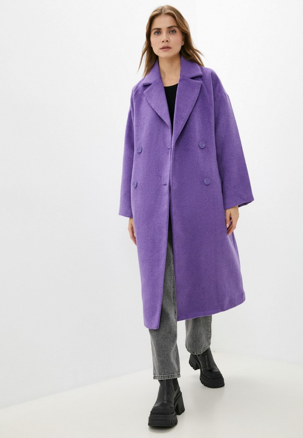 Пальто Befree цвет фиолетовый  Фото 2