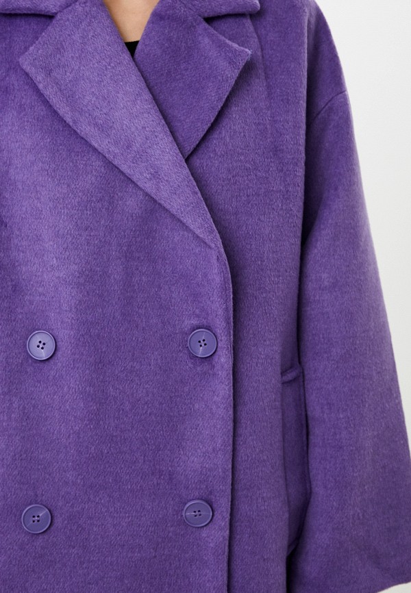 Пальто Befree цвет фиолетовый  Фото 5