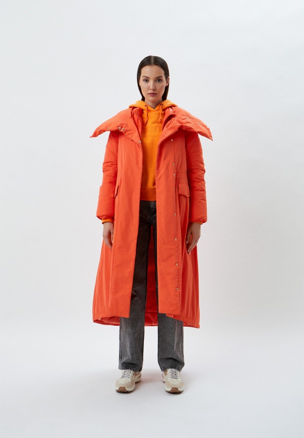 Куртка утепленная Patrizia Pepe цвет оранжевый  Фото 4