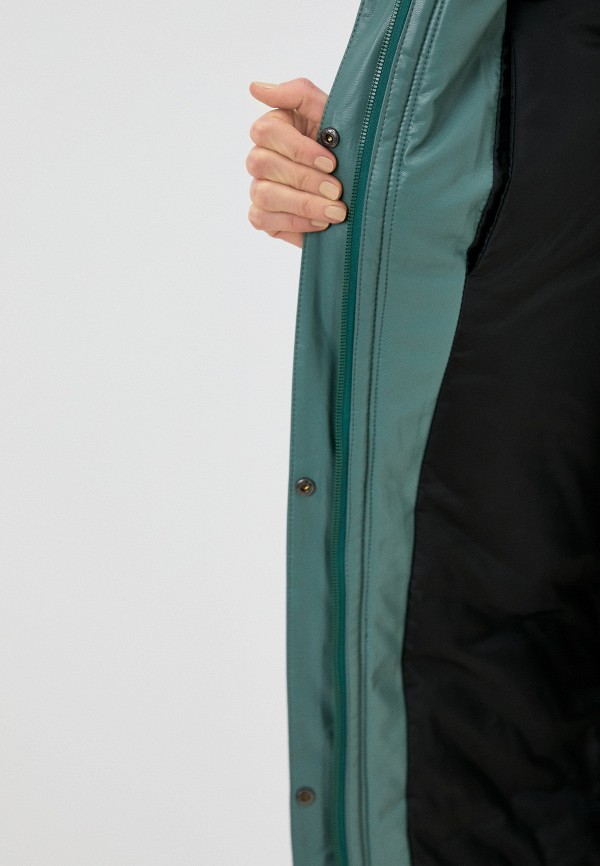 Куртка кожаная Winterra цвет бирюзовый  Фото 4