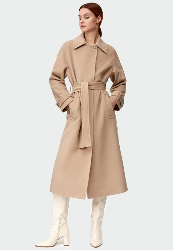 Пальто Charuel LONG STRAIGHT WOOL COAT 2021 new long wool coat men fashion pea coat jacket wool