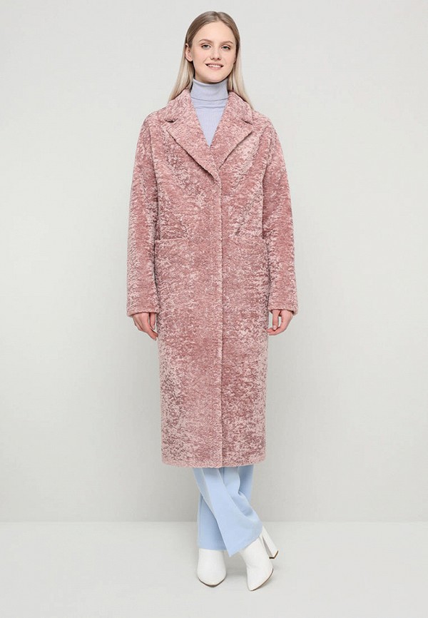 Шуба Alef розовый, размер 52, фото 2
