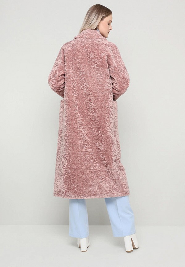 Шуба Alef розовый, размер 52, фото 3