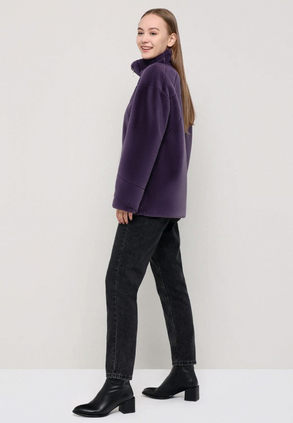 Шуба Alef фиолетовый, размер 50, фото 4