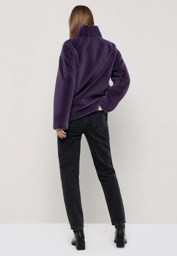 Шуба Alef фиолетовый, размер 50, фото 3