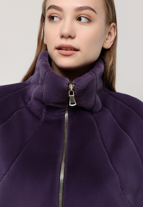 Шуба Alef фиолетовый, размер 50, фото 6