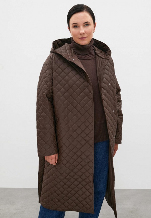 Куртка утепленная Finn Flare коричневого цвета