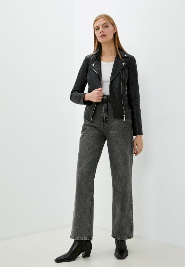 фото Куртка кожаная снежная королева