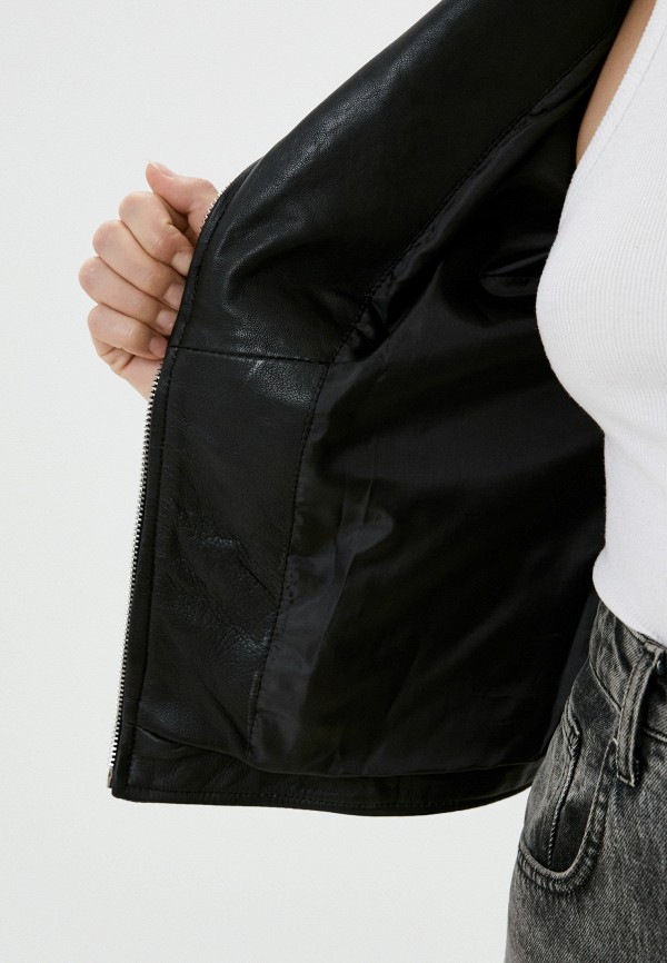 фото Куртка кожаная снежная королева