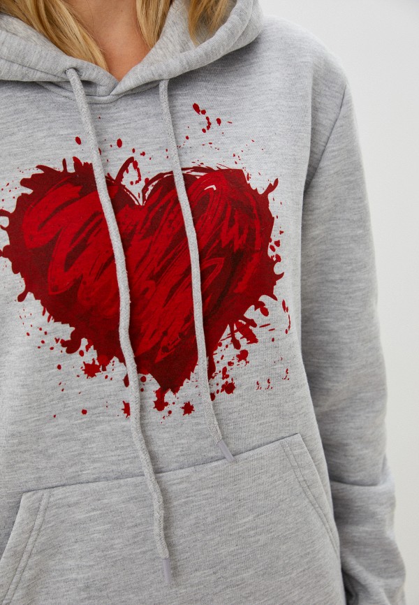 Худи Blacksi серый, размер 52, фото 4