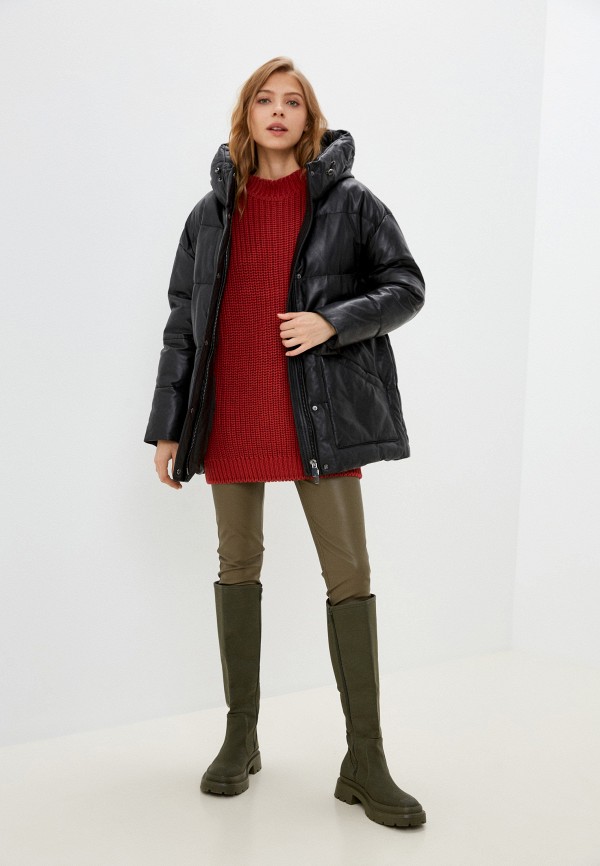 фото Куртка кожаная снежная королева