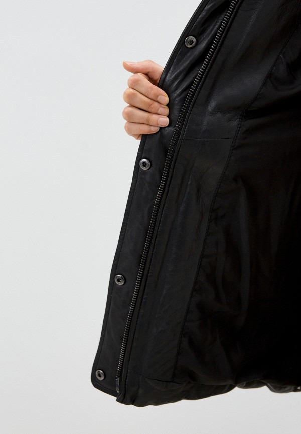 фото Куртка кожаная снежная королева