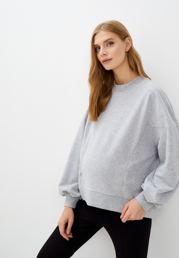 

Свитшот MilkyMama, Серый, for pregnant and nursing