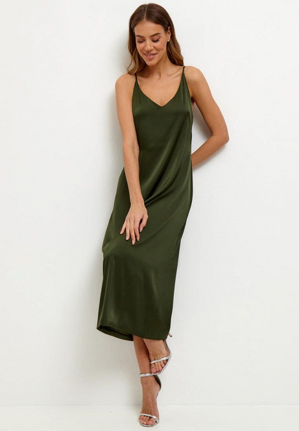 Платье Lacitta зеленый, размер 48, фото 5