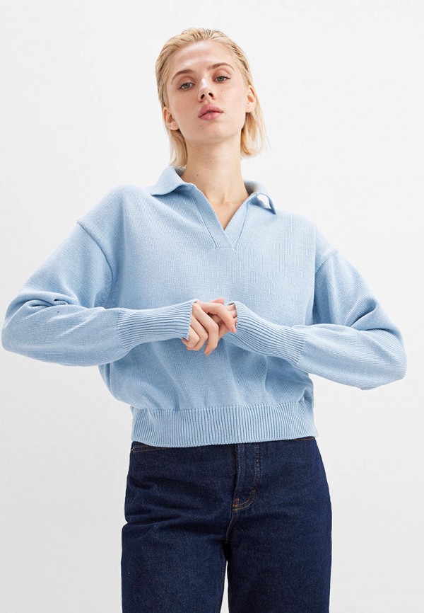 Пуловер Kivi Clothing цвет голубой 