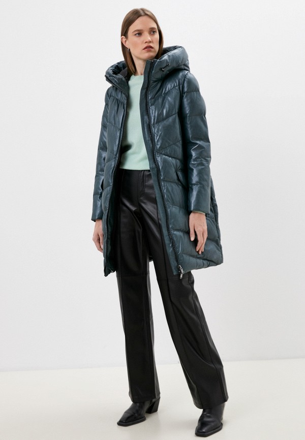 фото Куртка кожаная снежная королева