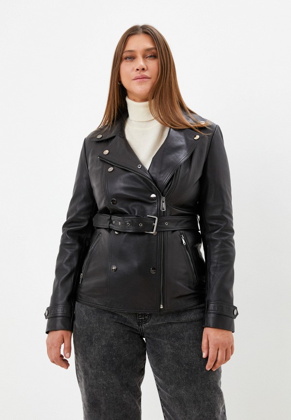 фото Куртка кожаная снежная королева