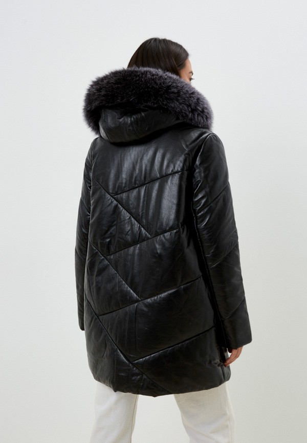 фото Куртка кожаная снежная королева