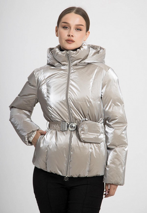 Куртка утепленная Rinascimento серебрянного цвета