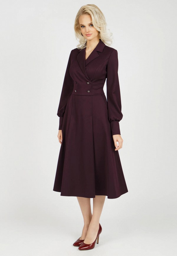 Платье Marichuell бордовый, размер 44, фото 2