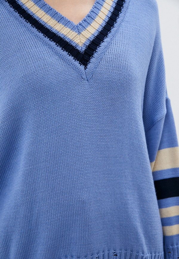 Пуловер B.L.E.S. цвет голубой  Фото 4
