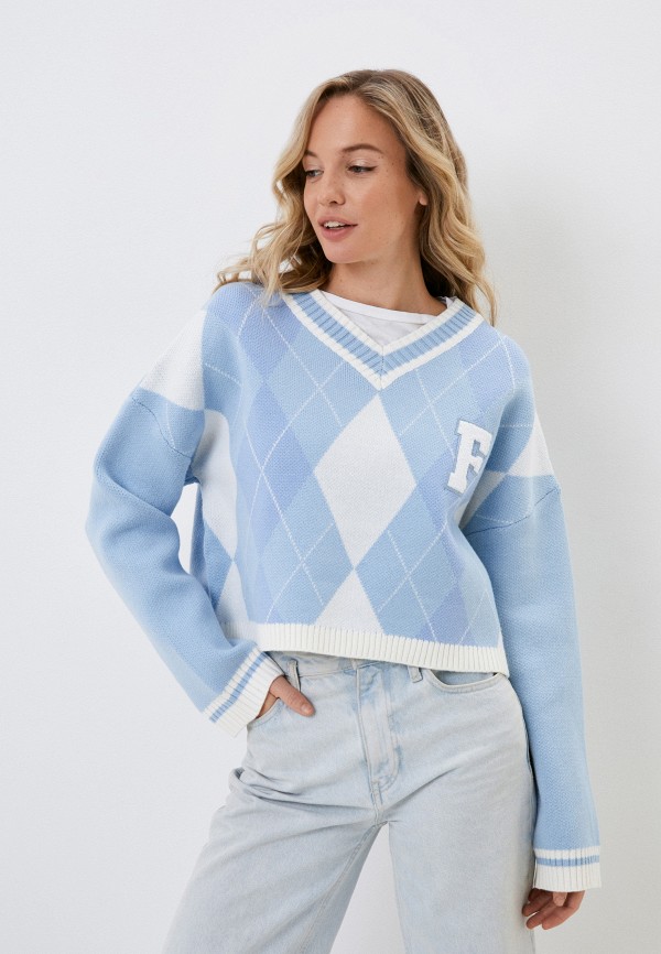 Пуловер Feelz цвет голубой 