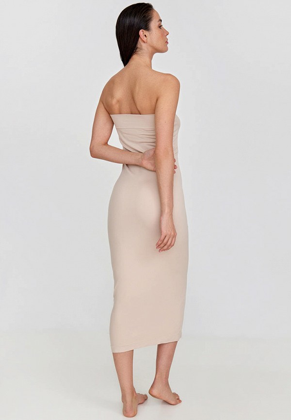 Платье Belle You бежевый, размер 46, фото 3