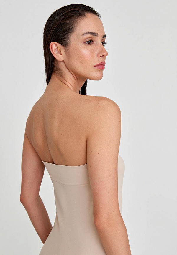 Платье Belle You бежевый, размер 46, фото 4