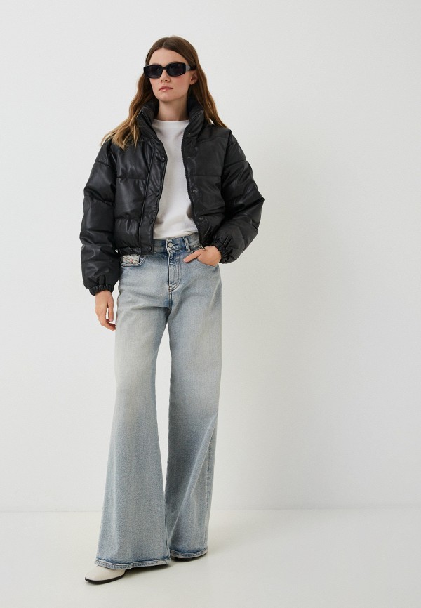 фото Куртка кожаная утепленная abricot