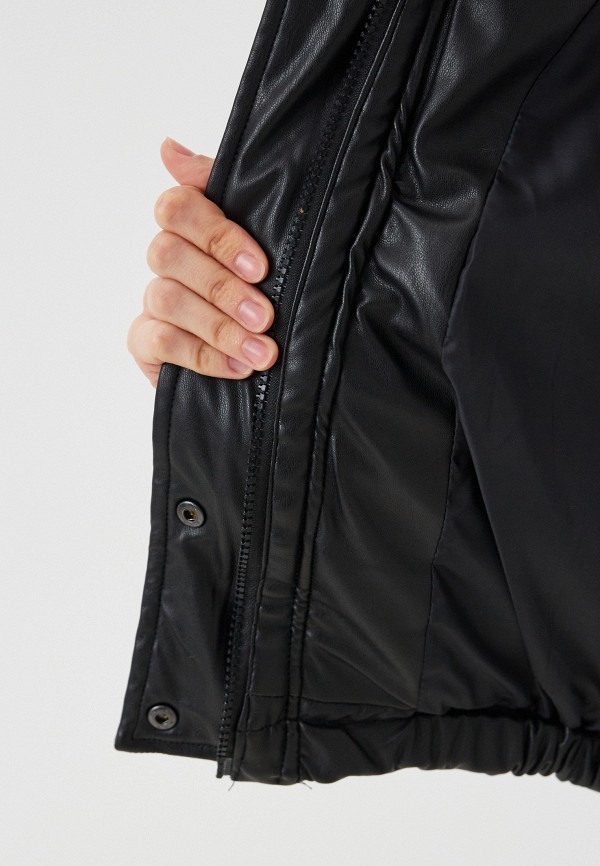 фото Куртка кожаная утепленная abricot