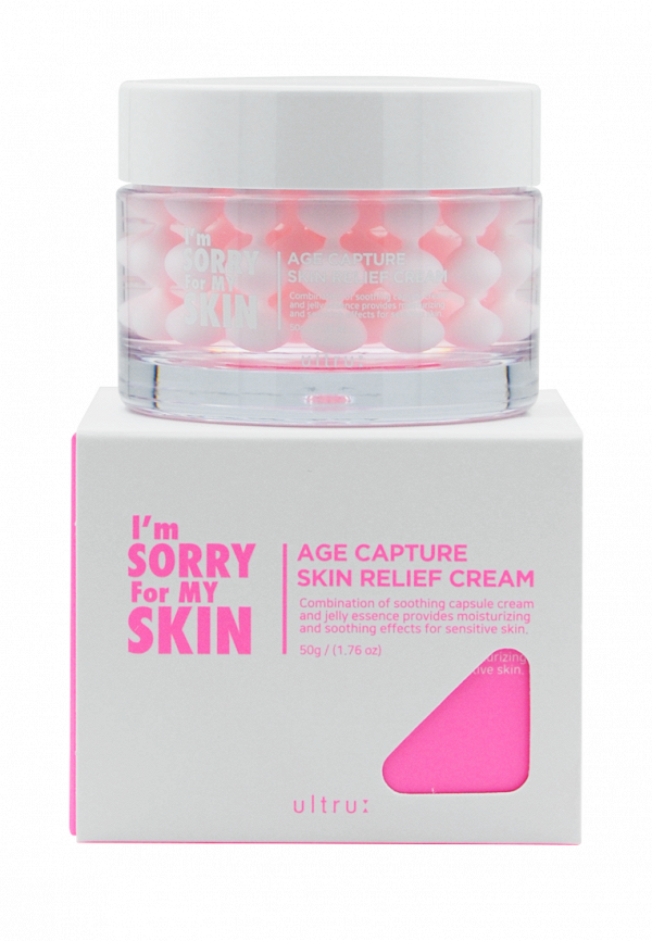 Крем для лица I'm Sorry for My Skin Age Capture Skin Relief Cream Успокаивающий капсульный, 50 мл