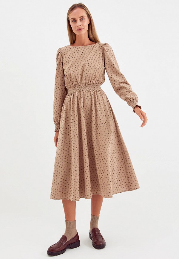 

Платье Unique Fabric, Бежевый, Мэрилин