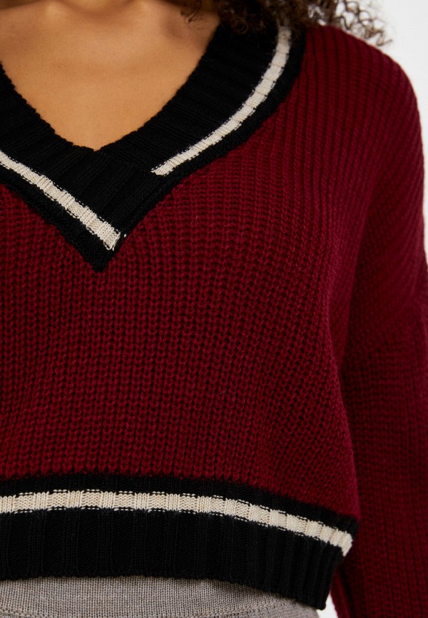 Пуловер Trendyol цвет бордовый  Фото 4