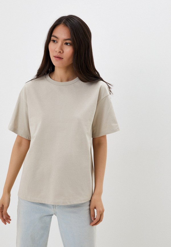 

Футболка Sela, Бежевый, KATE OVERSIZE FIT