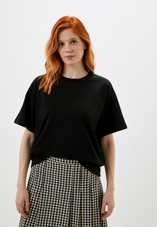 

Футболка Sela, Черный, KATE OVERSIZE FIT