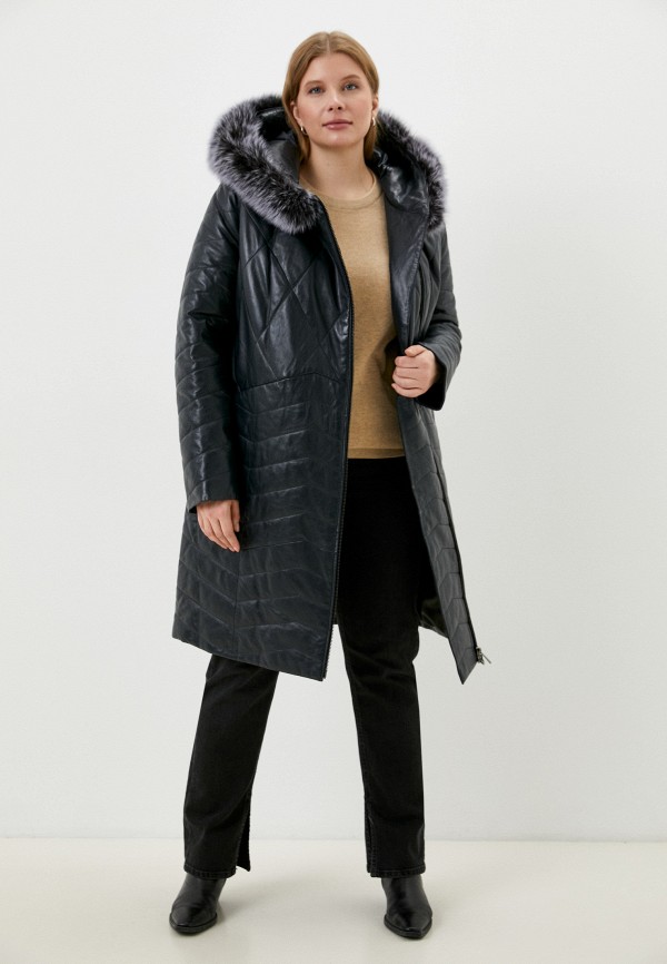 фото Куртка кожаная снежная королева