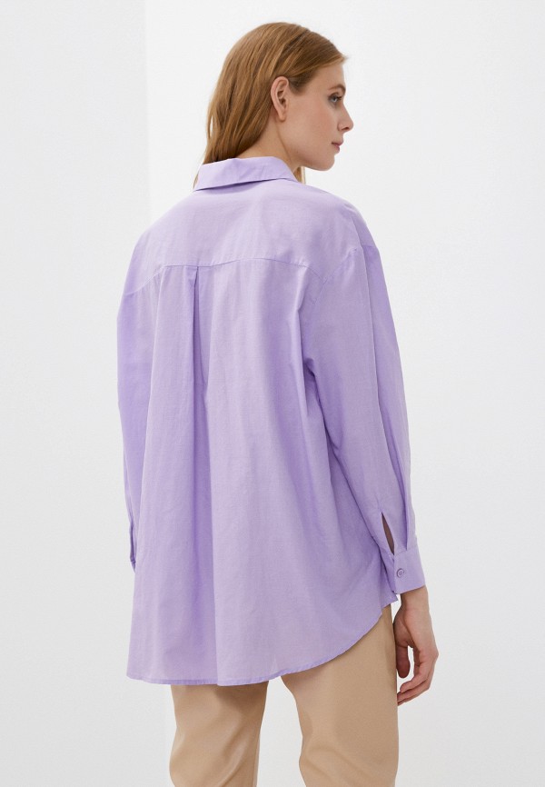 Рубашка Trendyol цвет фиолетовый  Фото 3