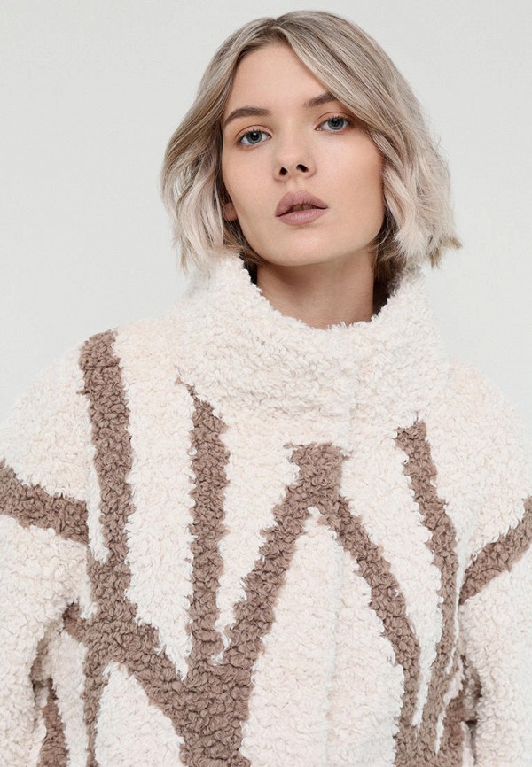 Шуба Alef бежевый, размер 56, фото 5