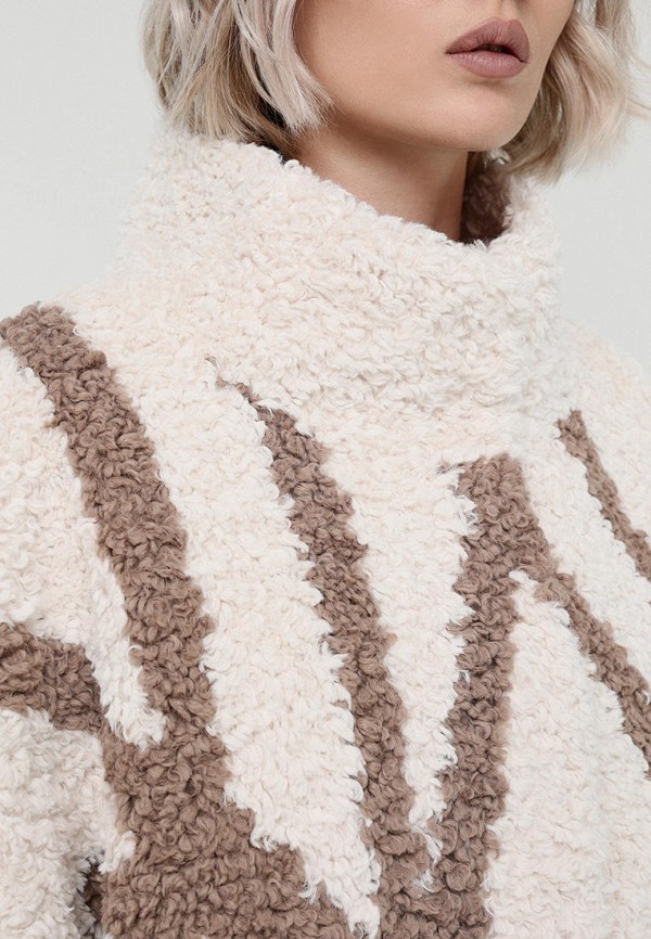 Шуба Alef бежевый, размер 56, фото 6